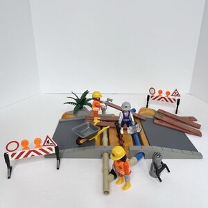 Playmobil 3126 Construction Superset Road Pipeline Repair Figures Accessories